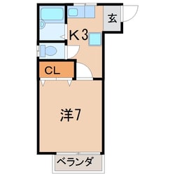 霞ハイツの物件間取画像